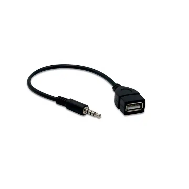 2.0 USB Femelle Vers Jack Mâle 3,5 Mm Données Connecteur Câble