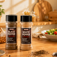 Bouteille Distributrice de Poivre en Plastique 120ml 150ml, Contenant Vide pour Poudre d'Assaisonnement, Idéal pour le Rangement des Épices de Cuisine