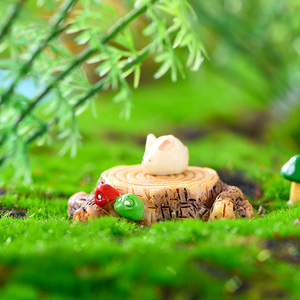 Adornos de raíz de árbol artificial en miniatura, mini figuras de resina para jardín de hadas, manualidades para terrarios, decoración del hogar - Product Image 5