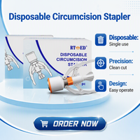 Agrafeuse chirurgicale jetable pour la circoncision, agrafeuse chirurgicale pour l'urologie, dispositif médical à usage unique pour la circoncision, fabricant de dispositifs médicaux