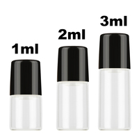 Flacons d'huiles essentielles de luxe de 1 ml, 2 ml, 3 ml, 5 ml, mini flacons roll-on, flacons de parfum à bille