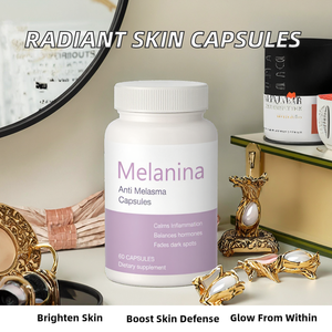 Kapsul Pencerah Kulit & Anti-Melasma Premium Grosir OEM 60 Kapsul Memperkuat Pelindung Kulit Suplemen Pencerah Kulit <span class=keywords><strong>Oral</strong></span> - Product Image 2