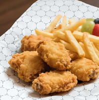 Wegwerp ecologisch verantwoorde gouden/zilveren aluminiumfolie verpakkingspapier voor hamburger, sandwich, fastfood, burger 14*16 restaurant