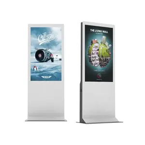 55 дюймовый комнатный дисплей рекламы плеер пол дисплей сенсорный экран digital signage оборудования