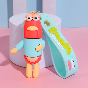 New Creative Cartoon Patrick Star Plastic Keychain Pendant Bag and <b>Car</b> Accessory Wholesale Gift Item <b>Model</b> - Product Image 6