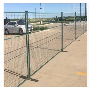 Ingrosso fabbrica giallo pannelli di recinzione temporanei costruzione temporanea accaparramento di recinzione in metallo gambe recinzione temporanea