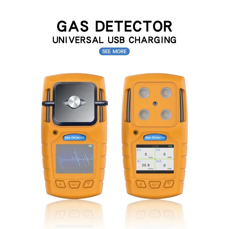 Safe detektor Gas Multi 4 dalam 1 portabel, pendeteksi udara gas mudah terbakar