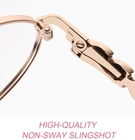 Envío en 24 Horas, Gafas Ópticas Metálicas Hechas a Mano de Alta Gama, Monturas de Gafas Ligeras de Aro Completo Ovalado para Uso Diario