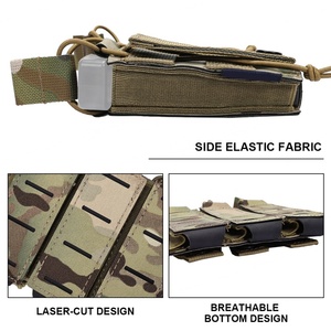 ซองใส่แม็กกาซีน SINAIRSOFT Tactical LSR 9 มม. แบบสามช่อง  แบบ Molle  ตัดด้วยเลเซอร์ - Product Image 5