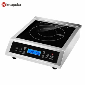 Xách Tay 110V/220V Thương Mại Nửa Cầu Cảm Ứng Nồi 3000W 3KW Thép Không Gỉ Gốm Cảm Ứng Nồi Cho Sử Dụng Ngoài Trời - Product Image 1