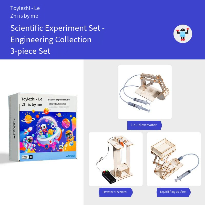 Juego de 3 piezas para experimentos de ingeniería - PPT para enseñanza