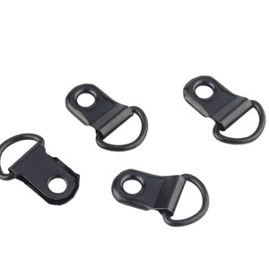Black D-Shaped Single Eye Hanging Hooks Metal <b>Picture</b> <b>Frame</b> Accessories 3-5kg Load Capacity - Product Image 4