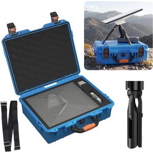 Sac de transport étanche IP67 en PP mat avec protection tampon, boucle de verrouillage, étui rigide pour Starlink Mini avec trépied - Product Image 1