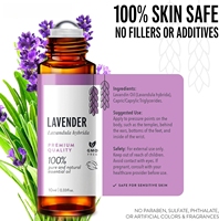 Huile Essentielle Naturelle en Gros, Mélange d'Huile de Lavande en Roll-on Portable pour l'Aromathérapie, Huile Parfumée Corporelle Apaisante
