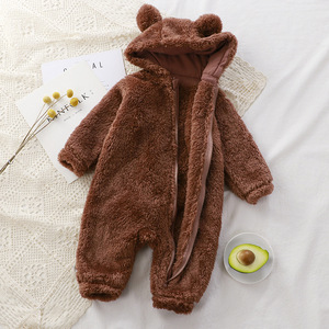 Mono de Invierno para Bebé Recién Nacido, Traje de Gateo Cálido, Ropa de Abrigo de Felpa, <span class=keywords><strong>Pijama</strong></span> Infantil, Mameluco de Oso, Unisex, Multiusos - Product Image 3