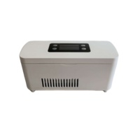 Mini-refrigerateur portable numérique 28,8 Wh sans BPA, blanc, pour stylo à peptides, étui de rangement pour cartouches en plastique, pour vaccins médicaux et usage au bureau