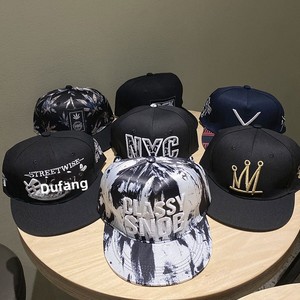 Casquette de baseball unisexe à visière plate style hip-hop transfrontalier, 6 panneaux, réglable, brodée, mode printemps-été-automne - Product Image 2