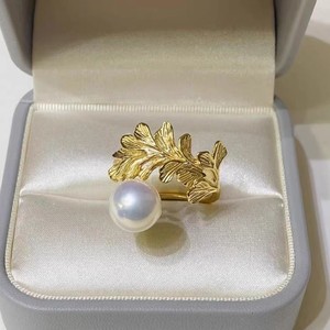 10556DIY Accessories for Women S925 <b>Silver</b> <b>Ring</b> Empty Holder with 10-13mm Round Pearl Inlay Technology Claw Setting - Product Image 4
