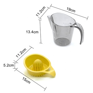 Multi-function Manual Juicer Lemon <b>Squeezer</b> With Comfortable Grip Handle and Measuring Cup PP Plastic 2-Piece 01BA047 Lemon - Product Image 6