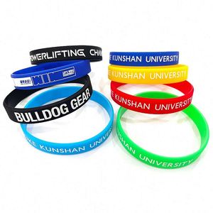 Bracelets en silicone personnalisés de haute qualité, bracelets en caoutchouc personnalisés avec message ou logo, bracelet de basketball - Product Image 6