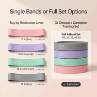 Bandes de Résistance en Silicone Écologiques 15-45LB – Bandes d'Exercice Robustes pour le Rehaussement des Fessiers, l'Entraînement Musculaire et la Santé Corporelle