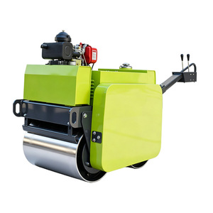 Compacteur vibrant à double tambour de 0,5 tonne, moteur essence/diesel, vert, conforme EPA, pour le remblaiement de fossés - Product Image 4