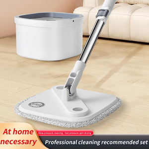 Juego de Mopa con Palo de Aleación de Aluminio, Cabezal de Microfibra, Sistema de Deshidratación con Inclinación y Giro, Limpieza del Hogar sin Esfuerzo - Product Image 5