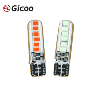 หลอดไฟ Gicoo T10LED 12V 1000K 5W 33 มม. x 9 มม. อะลูมิเนียม  ไฟสัญญาณรถยนต์  รุ่นทดแทน 2835*12 - Product Image 5