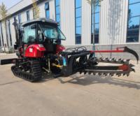 Zanjadora de Cadena de 2 Metros de Profundidad / Zanjadora Montada en Tractor de 40/50/60/80 cm de Ancho para Granjas, Huertos y Sitios de Construcción