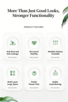 Support de Présentation Floral Multi-Niveaux Réglable en Plastique et Acier Écologique, Étagère de Fleuriste, Étagère de Conditionnement et de Culture des Fleurs, Mariage