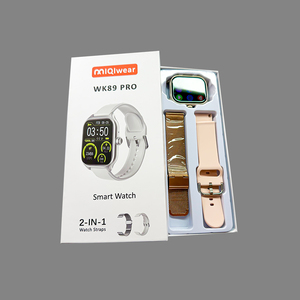 Ultra Watch WK89 Pro Smartwatch 2 en 1 Reloj con calculadora Reloj de pantalla grande para funda protectora de teléfono móvil y <span class=keywords><strong>película</strong></span> de pantalla - Product Image 2