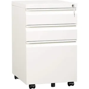 Mobile Pedestal Mobile Utility Cabinet Movable Storage Cabinet Steel Cabinet With 3 Drawer