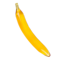 Hot Selling Seksspeeltjes Vrouwelijke Masturbatie Realistische Glazen Dildo 'S Voor Vrouwen Fruit Groente Vorm Dildo Anale Plug Met Geschenkdoos