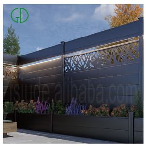 GDソーラーキャップレーザーカットアルミニウム新デザインzaun garten飾り装飾屋外フェンスパネル<span class=keywords><strong>3</strong></span>フィート4フィート6フィート8フィート10フィート高さ - Product Image 1