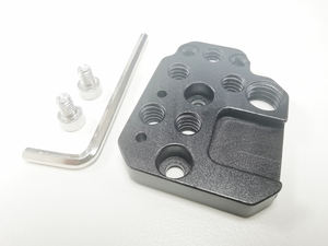 Extensión de la placa adaptadora 1/4, placa de extensión del estabilizador de zapata fría con orificio de 3/8 pulgadas para DJI <span class=keywords><strong>Ronin</strong></span> RS3/RS2/RSC2/SC/<span class=keywords><strong>S</strong></span>, placa de montaje de cardán - Product Image 5
