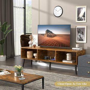 <span class=keywords><strong>Meuble</strong></span> TV industriel moderne en bois de 65 pouces avec console de rangement, écologique, multifonctionnel, facile à assembler, pour salon - Product Image 5