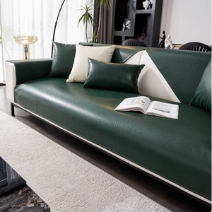 <span class=keywords><strong>Funda</strong></span> Protectora para <span class=keywords><strong>Sofá</strong></span> YongHo Moderna, Beige, de Tres Plazas, de Cuero Suave, Antideslizante, Antipilling, Antiarrugas, Resistente a Desgarros, para Perros y Gatos - Product Image 6