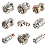 Connecteur coaxial RF femelle DIN 7/16 pour montage sur panneau, câble en cuivre super flexible de 1/4 pouce, 50 ohms, indice de protection IP67, testé