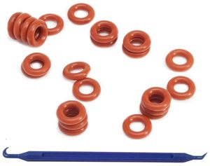 20 Stuks Rode Siliconen O-Ringen, <span class=keywords><strong>70a</strong></span> <span class=keywords><strong>Durometer</strong></span>, 5/32 "Id 9/32" Od 1/16 "Dikke, Vervangende Eatc Pakkingen - Product Image 1