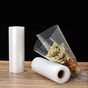 Media Verpakking 15*5M Bpa Vrije Reliëf Food Kwaliteit Vlees Opslag Heat Sealer Nylon Vacuüm Verpakking Roll Film Zak