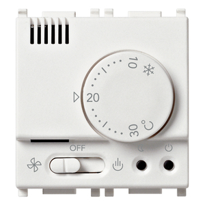 Termostato Electrónico 230V Blanco para Control de Calefacción con Modos de Ventilación y Refrigeración para Sistemas HVAC Domésticos - Product Image 1