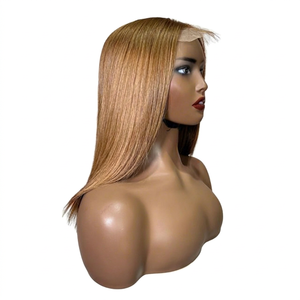 Perruque de cheveux humains pour femmes noir couleur naturelle droite naturelle très lisse soyeux pas emmêlé pas de perte de paquets d'extensions - Product Image 1