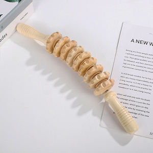 Rodillo de Madera para Masaje Corporal, 9 Ruedas, Venta Caliente, Herramienta de Terapia de Celulitis, Masajeador de Espalda de Madera, Rodillo Dérmico de Madera para Cuello, Piernas y Brazos - Product Image 6