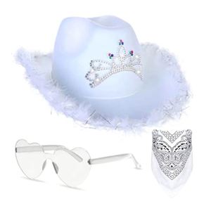 Polyester OEM Western Cowboy Hat Sets with <b>Silk</b> Screen Printing for Corporate Giveaways - Product Image 3