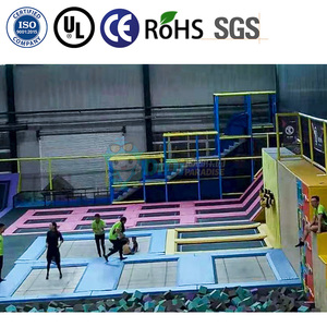 Grand trampoline amusant et moelleux pour enfants, aire de jeux commerciale intérieure, parc d'attractions, trampoline de saut - Product Image 5
