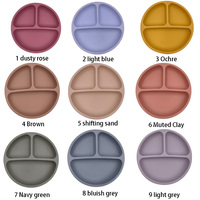 Nouveau produit sans déversement de nourriture sans danger pour les tout-petits vaisselle anti-déversement silicone bébé ventouse assiette bol
