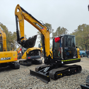 Excelente Excavadora Sany60 Usada, Modelo 2022, Maquinaria Pesada para Construcción con Motor, Bomba de Engranajes, Precio Bajo en Venta - Product Image 1