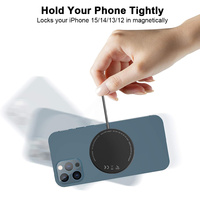 Chargeur Magnétique Sans Fil 15W 2-en-1 Station de Recharge Rapide Qi pour iPhone 17 16 15 14 et Écouteurs – Chargeur Portable Mince