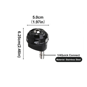 Buse de nettoyeur haute pression Stim 6 en 1, pulvérisation réglable en forme de ventilateur, connexion rapide pour le nettoyage et le dégraissage des voitures - Product Image 2