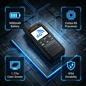 <span class=keywords><strong>Radio</strong></span> PoC 4G LTE Full Netcom Batterie 5000 mAh Double SIM GPS Beidou Positionnement en temps réel Audio HD Prévisions météo KENEARD KE-555 - Product Image 4